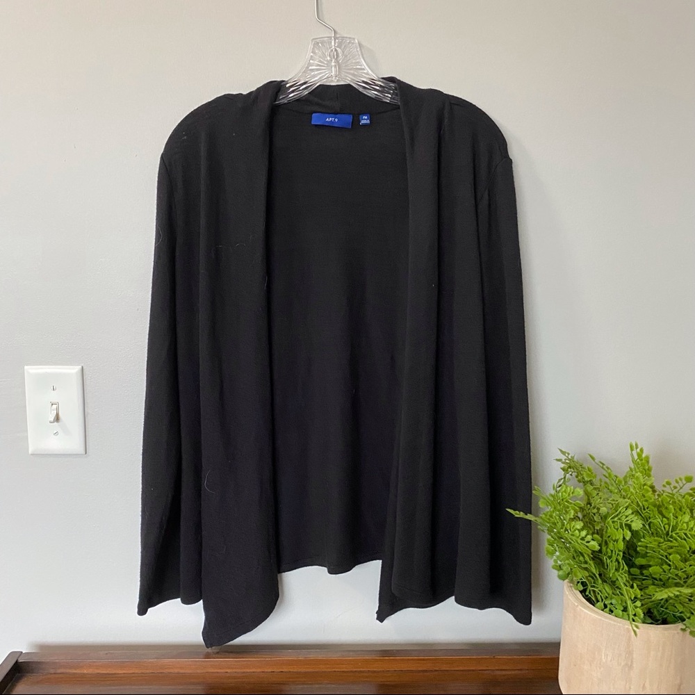 Apt 9 Black Light Weight Cardigan